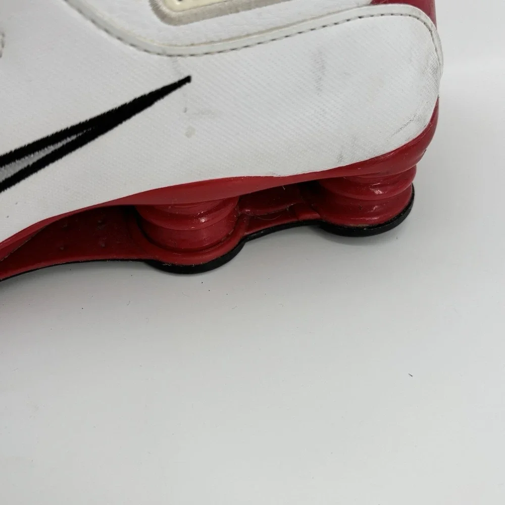 Nike Shox NZ Mens White‎ Red Black Running Shoes 378341-110 Size 12 UK11 EU46